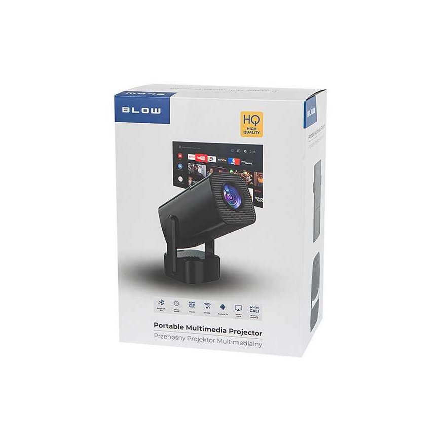 79-704 Projektorius przenośny blow androidtv hd kino heli +etui must – 5