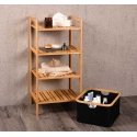 Kesper Bamboo shelf with pull-out basket, 93.5 cm