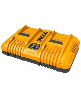 Ingco FCLI2034E 4.0A battery charger for 2pcs 20V Li-ion batteries