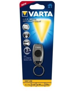 Varta L.E.D. METAL KEY CHAIN LIGHT Kromi Avaimenperätaskulamppu LED