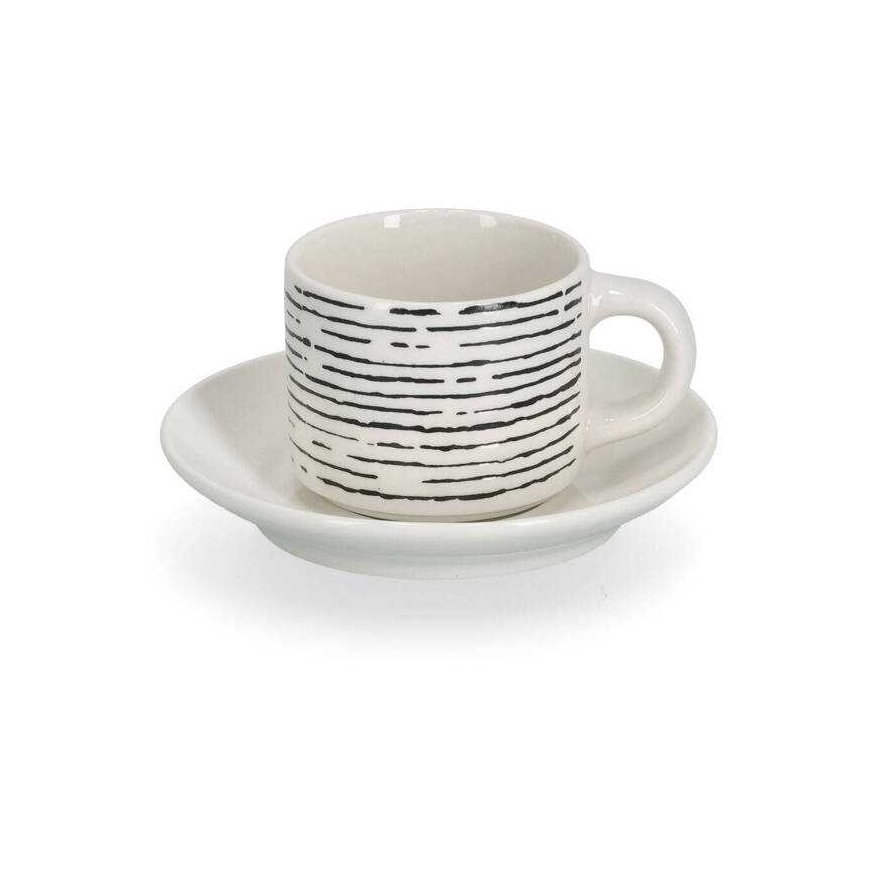 Zeller Espresso cup set with geometric patterns, 70 ml – 2