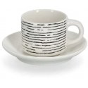 Zeller Espresso cup set with geometric patterns, 70 ml Zeller Espresso cup set with geometric patterns, 70 ml