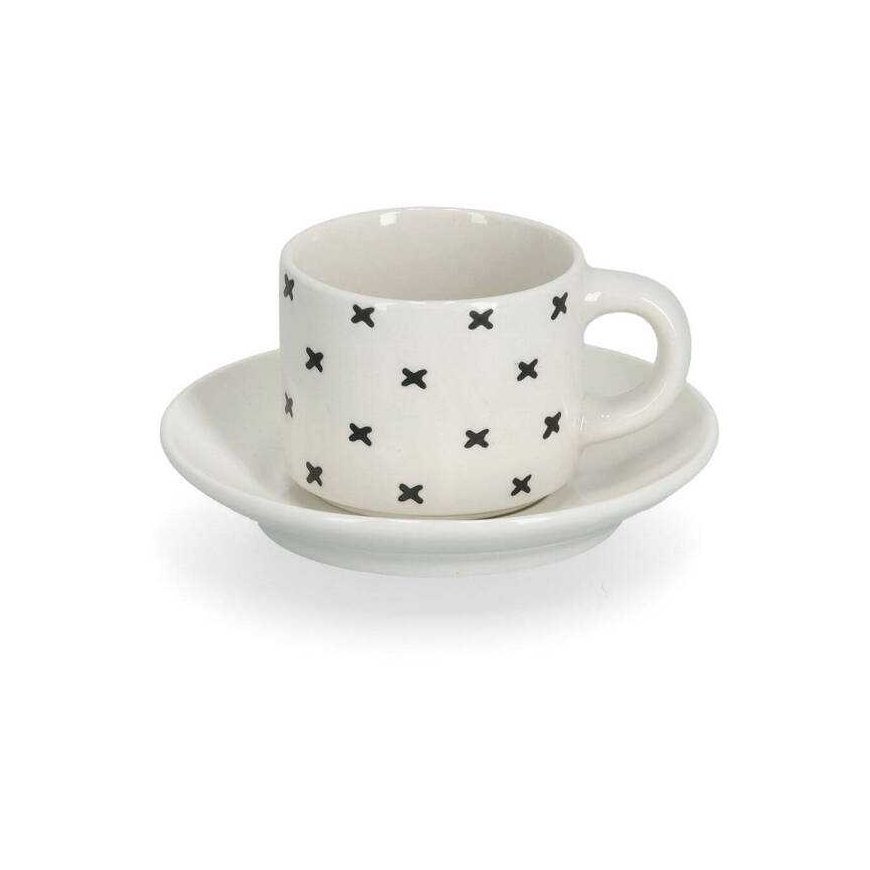 Zeller Espresso cup set with geometric patterns, 70 ml – 3