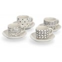 Комплект чашек Zeller Espreso с геометрическими узорами, 70 мл Комплект чашек Zeller Espreso с геометрическими узорами, 70 мл