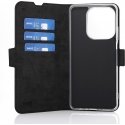 Wave Book Case, Oppo A60 5G / Oppo A40 / Oppo A40m, musta Wave Book Case, Oppo A60 5G / Oppo A40 / Oppo A40m, musta