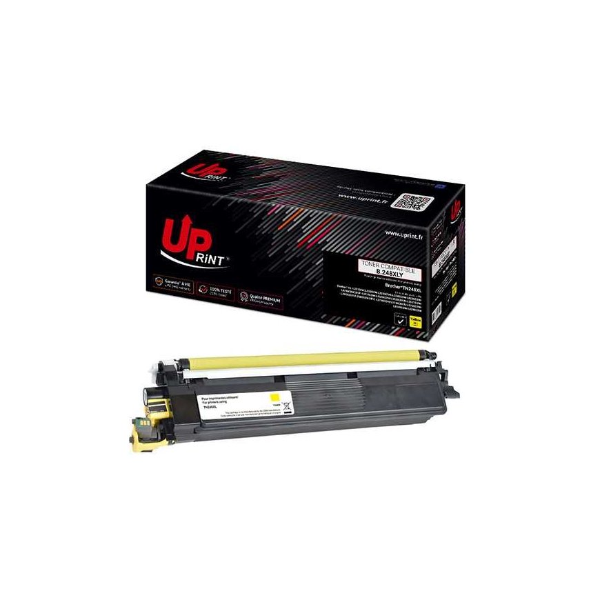 Совместимый с тонером "UPrint" TN248XLY, жёлтый, 2300 страниц