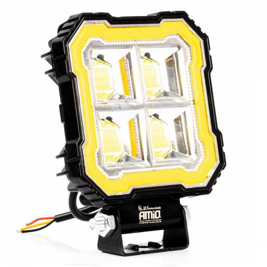 Halogen LED work light, projector AWL84, 48 W, 4800 lm, 12 V, 24 V, amio-04428