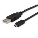 Equip 12888107 USB-kaapeli USB 2.0 1 m USB A USB C musta Equip 12888107 USB-kaapeli USB 2.0 1 m USB A USB C musta