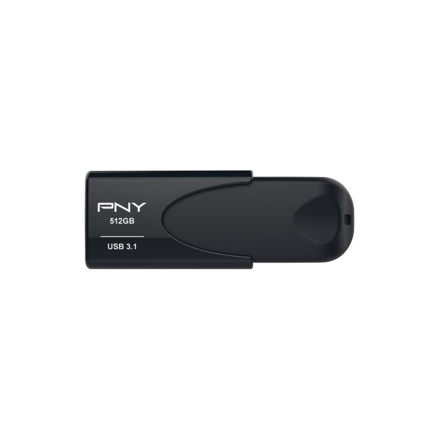 PNY Attache 4 USB zibatmiņa 512 GB USB Type-A 3.2 Gen 1 (3.1 Gen 1) Melns – 2