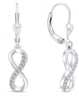 Brilio Silver Brilio Sidabrinis Suositut Hopeiset Infinity Korvakorut EA328W
