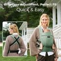 MOMCOZY ERGONOOMILINE KÜDIKI NEŠIOKLÕ PUREHUG LOODUSLIKUST LINAST, SAGE Roheline MOMCOZY ERGONOOMILINE KÜDIKI NEŠIOKLÕ PUREHUG LOODUSLIKUST LINAST, SAGE Roheline
