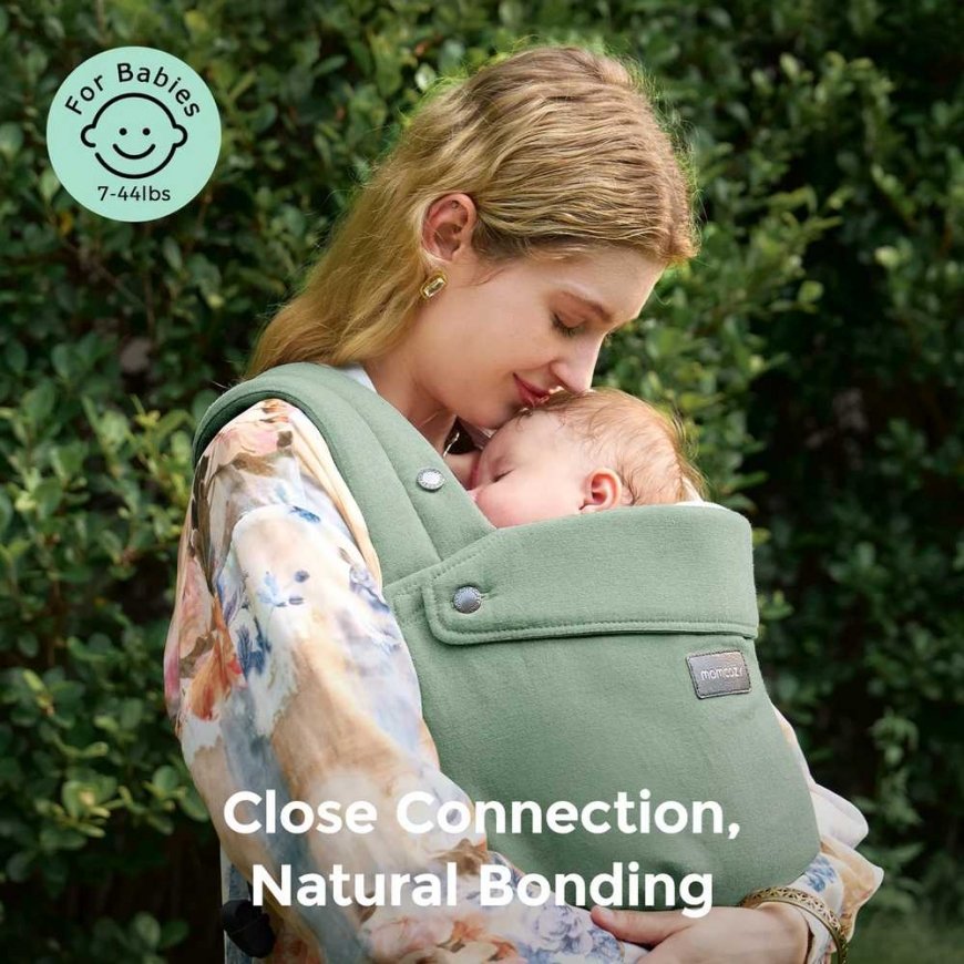 MOMCOZY ERGONOMISKĀS BĒRNU NESTUVES PUREHUG NO DABISKĀS LINAS, SAGE Zaļš – 4