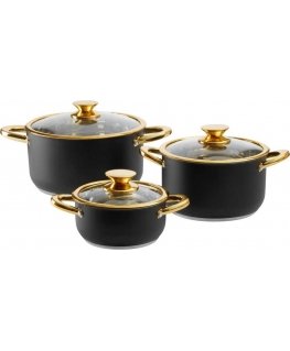 Florina Royal Steel 6 daļu AMBITION nerūsējošā tērauda katlu komplekts