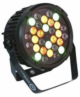 LIGHT4ME BLACK PAR 30x3W RGBA-UV LED prožektor