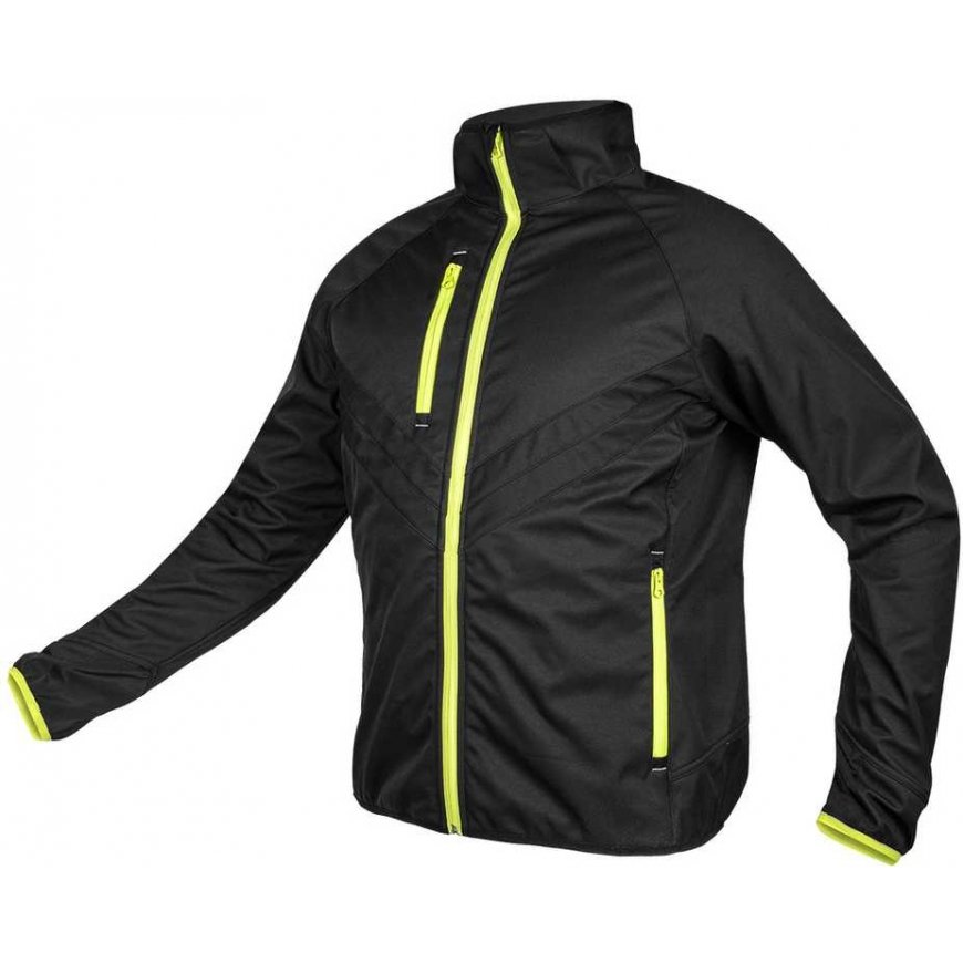 Neo Tools Mix&Match Softshell jacket, black/yellow, size M