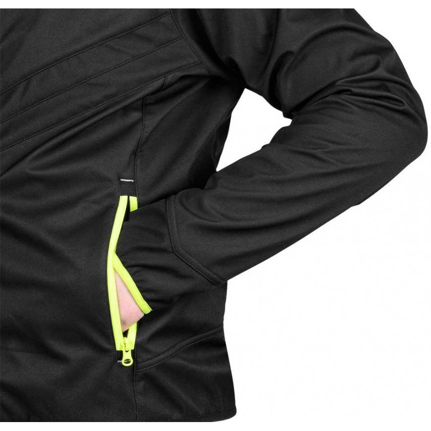 Neo Tools Mix&Match Softshell jacket, black/yellow, size M – 3