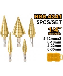 Ingco HSS spiraalpuuride komplekt 9 tk