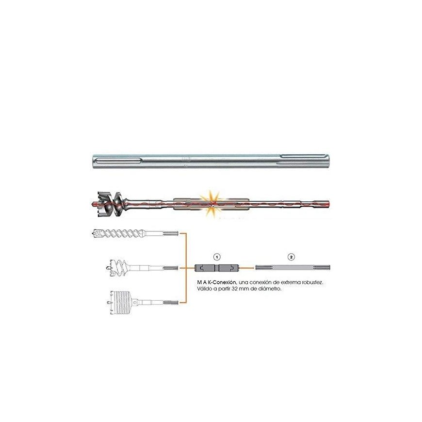 Drill extension DreConnect 750 mm, SDS-Max, Makita [P-53936] – 2