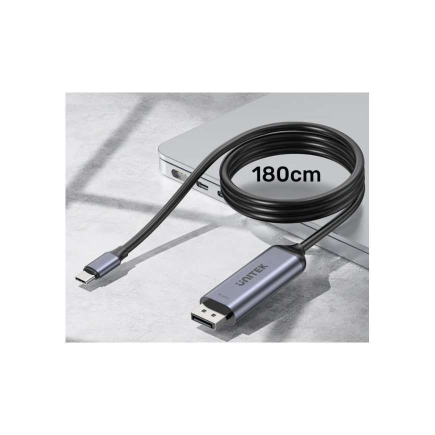 Unitek 8K USB-C į DisplayPort 1,5 m dvikryptis kabelis