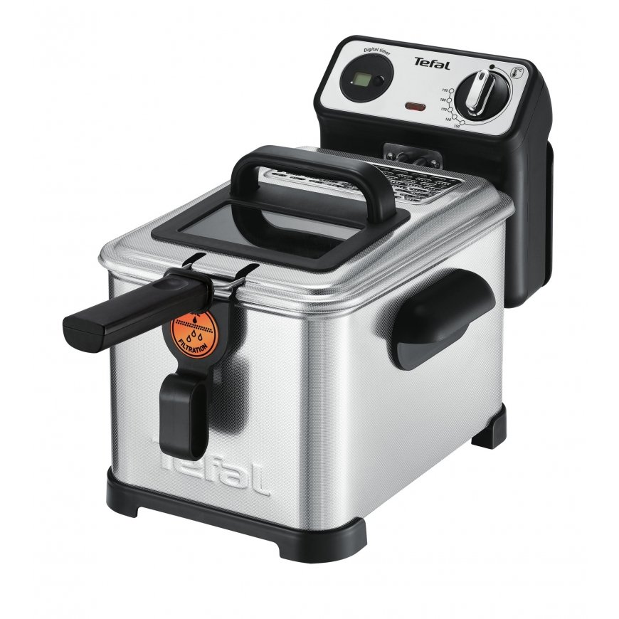 Tefal Filtra Pro FR5111 Üksik Eraldiseisev 2400 W Fritüür Must, Roostevaba teras – 2