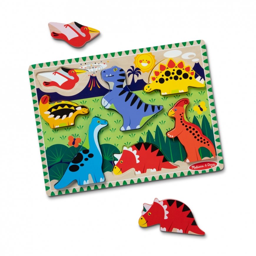 MELISSA & DOUG Dinosaurs Chunky Puzzle – 3