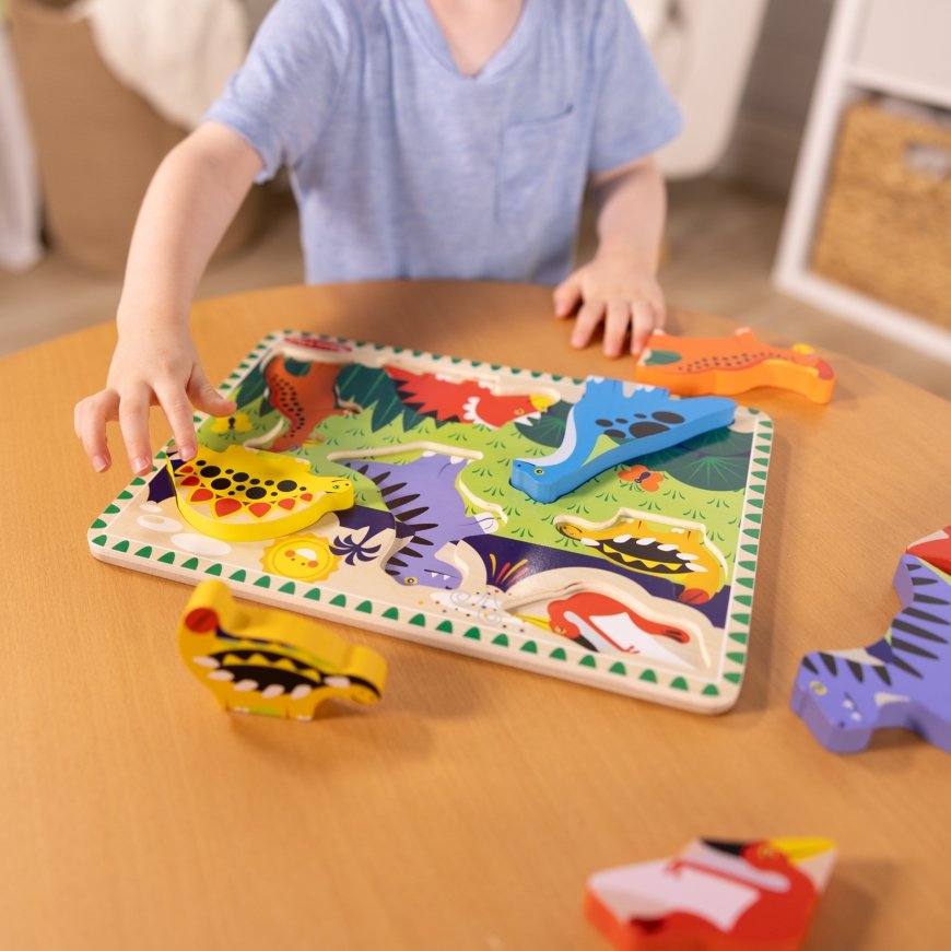 MELISSA & DOUG Dinosaurs Chunky Puzzle – 5