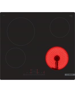 Bosch Serie 6 PKE611FP2E plīts virsmas sildelements Melns Iebūvēts 60 cm Keramika 4 zone(s)