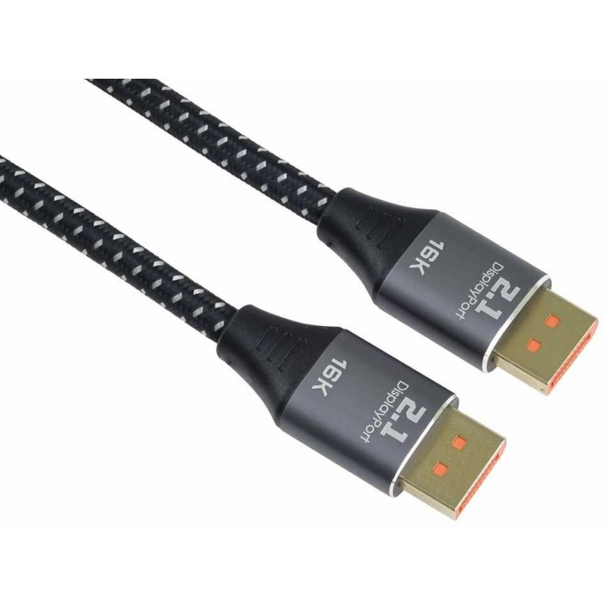 Кабель PREMIUMCORD DisplayPort 2.1, 16K@60Hz, 8K@120Hz, 1м