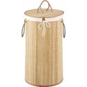 Zeller Bamboo laundry basket, light brown, 55 liters, light brown, ZELLER