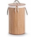 Zeller Bamboo laundry basket, light brown, 55 liters, light brown, ZELLER
