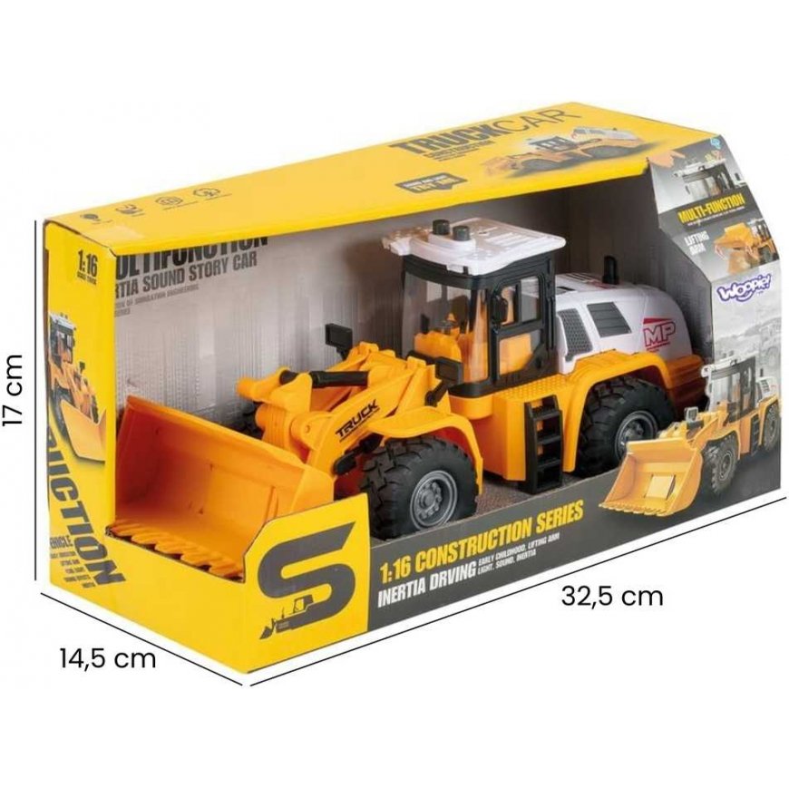WOOPIE excavator-loader construction 1:16 light and sound effects – 3
