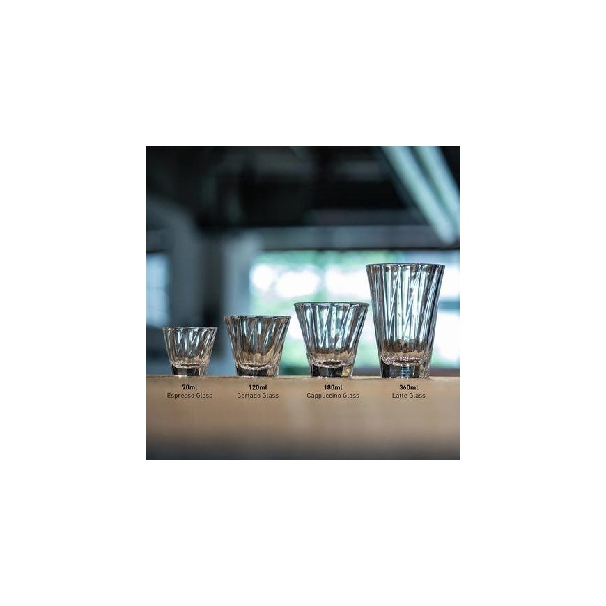 Susukta kapučino stiklinē „Loveramics Urban Glass“ (caurspīdīga), 180 ml – 4