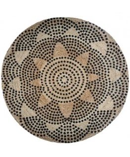 Atmosphera kilimas Apvalus džiuto kilimas, Ø 120 cm, geometrinis raštas