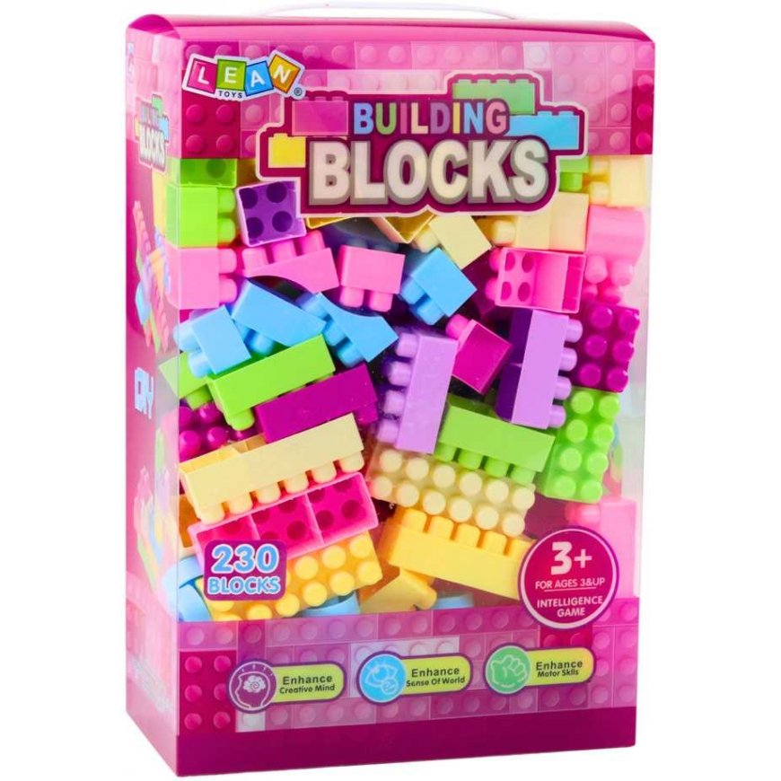 „Lean Toys“ BŪVNIECĪBAS KALADĒS MĀCĪBU KASTĒ 230 ELEMENTI – 3