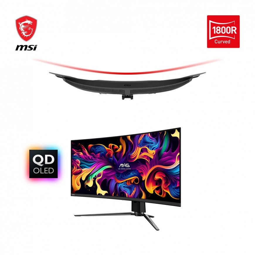 MSI MAG 341CQPDE QD-OLED PC lamekuvar 86,4 cm (34") 3440 x 1440 pikslit UltraWide Quad HD Must – 2
