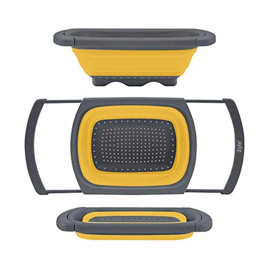 Zyle Silicone Strainer with Retractable Handles, ZY988YST