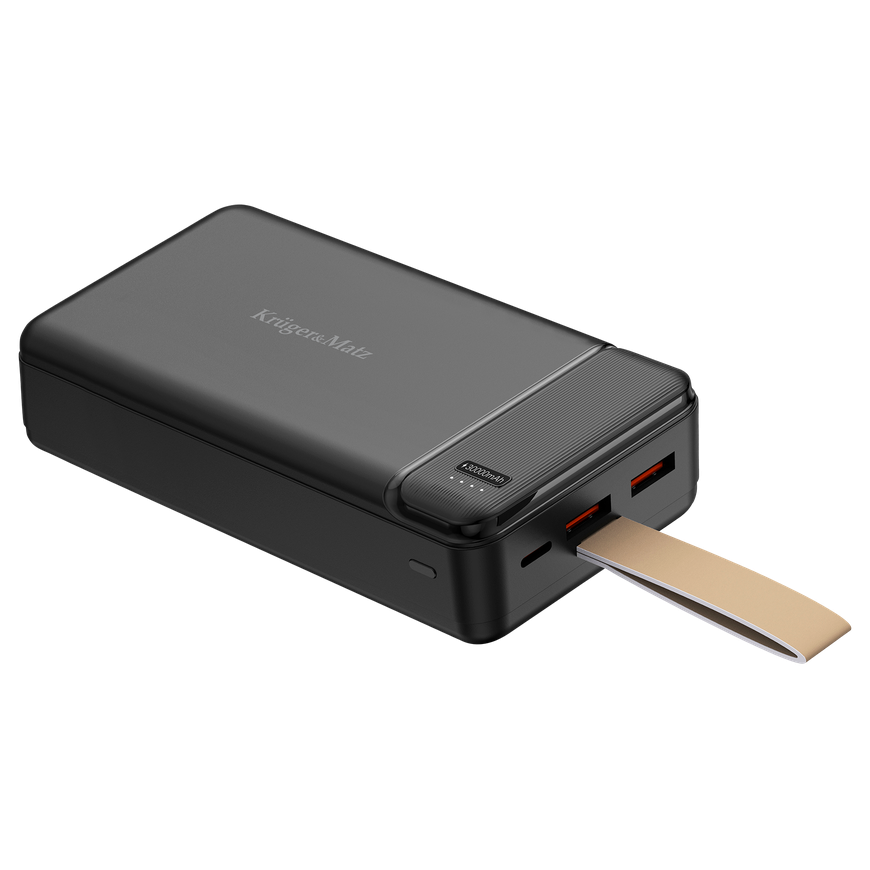 Kruger & Matz 30000 mAh liitium-ioon väline aku QC ja PD funktsioonidega – 5