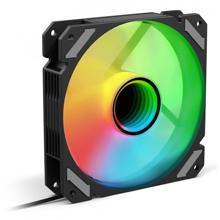 Sharkoon SHARK Mirror PWM RGB Корпус компьютера Вентилятор 12 cm Черный 1 шт