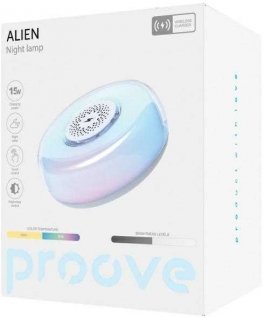 Proove night lamp Alien LED RGB 5W with 15W induction charging white