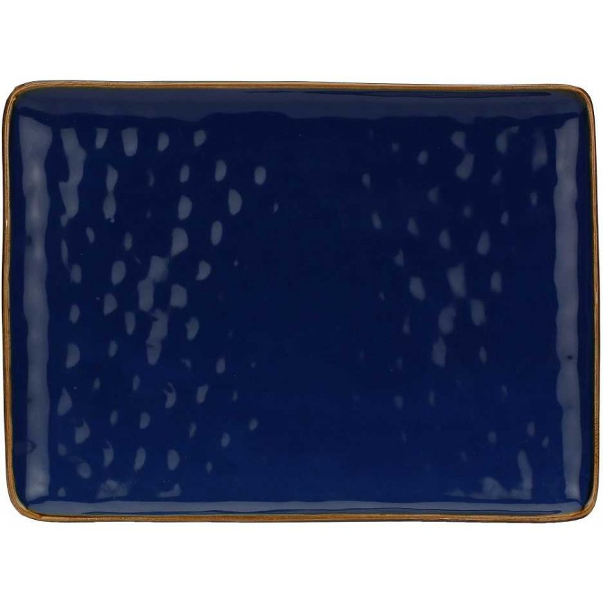Rose & Tulips ROSES AND TULIPS COBALT BLUE CONCERT Rectangular tray 36 x 26.5 cm – 2