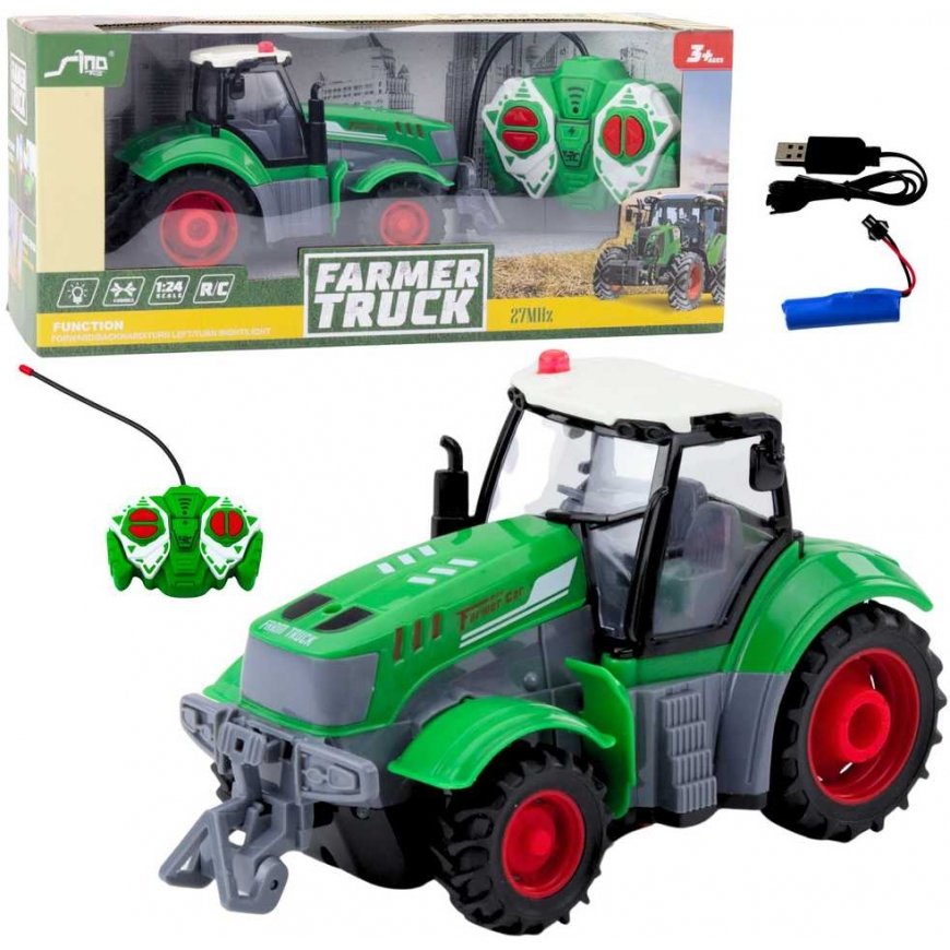 Lean Toys Remote Control Toy Tractor 1:24 – 2
