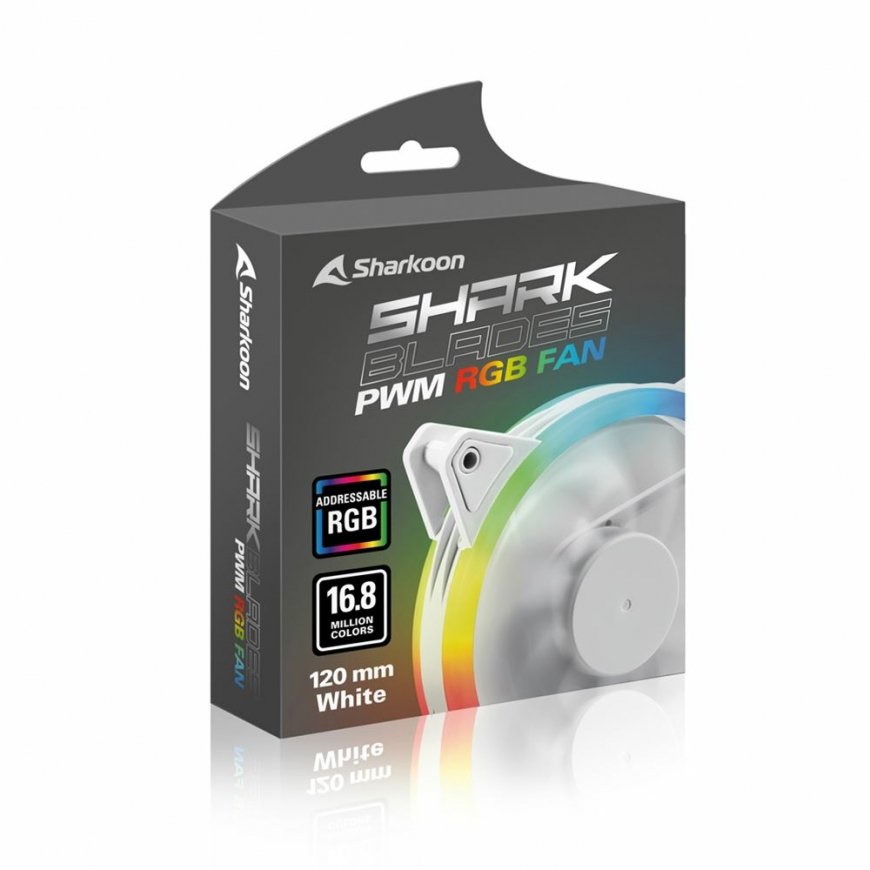 Sharkoon Shark Blades PWM Arvuti korpus Ventilaator 12 cm Valge 1 tk – 5