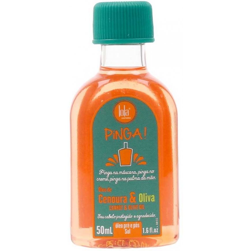 Lola Cosmetics Pinga! Maitinošs matu eļļa ar burkāniem un olīveļļu, 50 ml