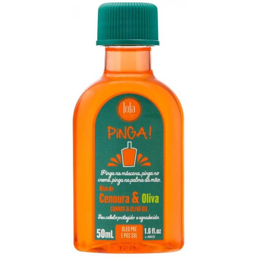 Lola Cosmetics Pinga! Maitinošs matu eļļa ar burkāniem un olīveļļu, 50 ml – 2