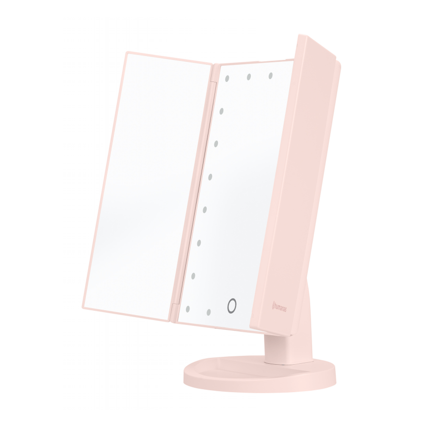 Humanas HS-ML04 Grima spogulis ar LED gaismām - Rozā – 2