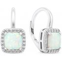 Brilio Silver Elegant silver earrings with synthetic opals EA366W Brilio Silver Elegant silver earrings with synthetic opals EA366W