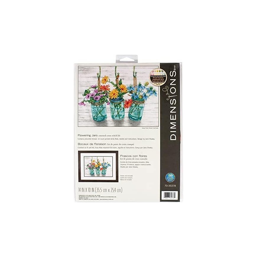 DIMENSIONS Simplicity Creative Corp Flowers in Mason Jars D70-35378