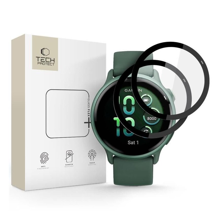 HYBRID GLASS TECH-PROTECT GLASS FLEX+ 2-PACK GARMIN VIVOACTIVE