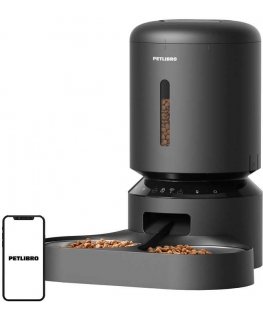 Petlibro Granary toidu doseerija kahekordse kausiga, Wifi, 5 l (must)