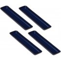 ROSE&TULIPS COBALT BLUE CONCERTO Set of 4 rectangular trays 32 x 8 cm ROSE&TULIPS COBALT BLUE CONCERTO Set of 4 rectangular trays 32 x 8 cm